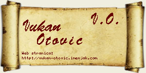 Vukan Otović vizit kartica